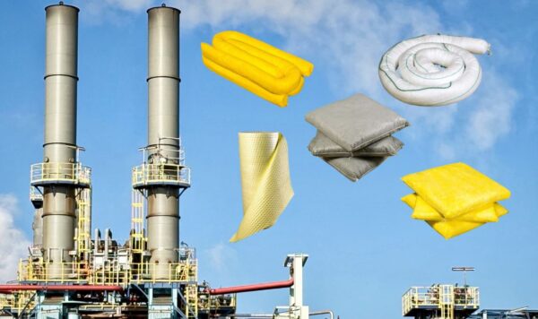 assorbenti industriali in polipropilene az safe per contenimento sversamenti su pavimenti industriali e officine