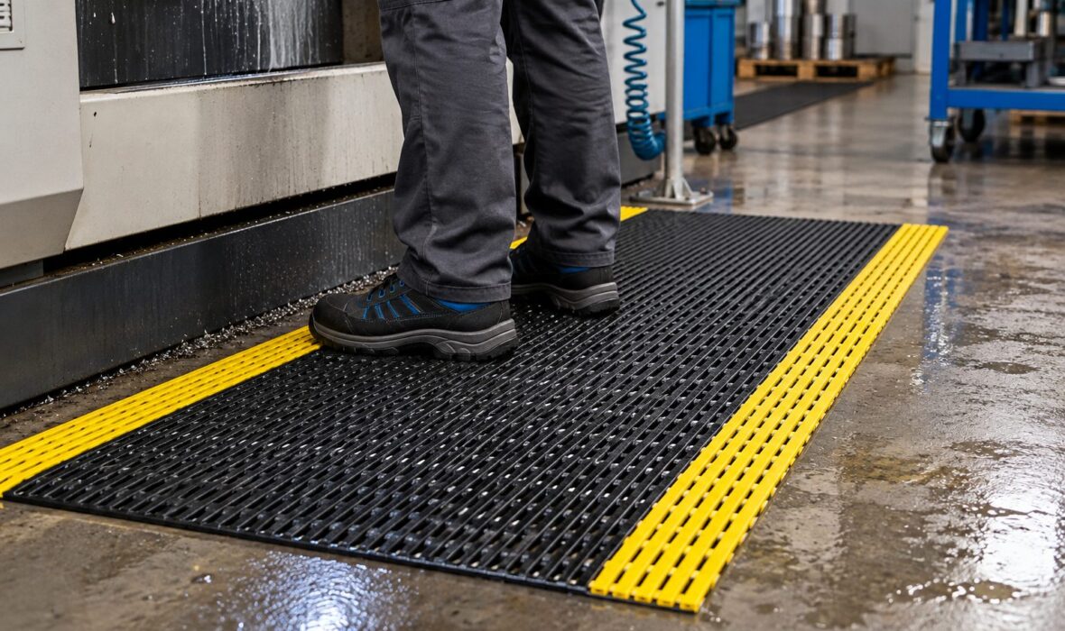 Tappeto antifatica industriale per postazione di lavoro in piedi